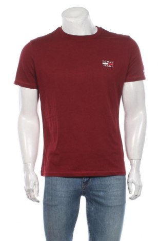 Мъжка тениска Tommy Hilfiger, Размер L, Цвят Червен, Памук, Цена 55,30 лв.
