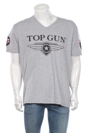 Ανδρικό t-shirt Top Gun, Μέγεθος XXL, Χρώμα Γκρί, 93% βαμβάκι, 7% ελαστάνη, Τιμή 20,63 €