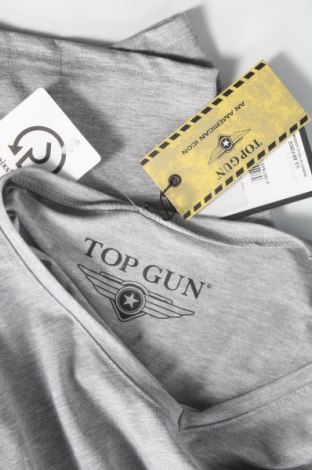 Мъжка тениска Top Gun, Размер XXL, Цвят Сив, 93% памук, 7% еластан, Цена 51,75 лв.