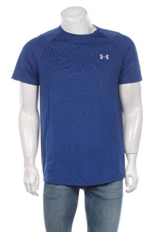 Herren T-Shirt Under Armour, Größe L, Farbe Blau, 88% Polyester, 12% Elastan, Preis 28,46 €
