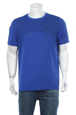 Мъжка тениска Under Armour, Размер L, Цвят Син, 51% полиестер, 49% полиамид, Цена 48,30 лв.