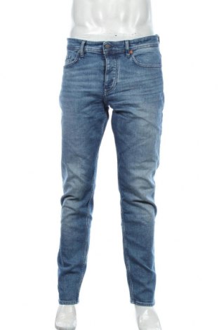 Męskie jeansy BOSS, Rozmiar L, Kolor Niebieski, 90% bawełna, 8% poliester, 2% elastyna, Cena 431,32 zł