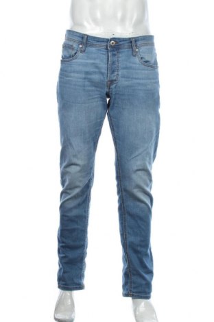 Męskie jeansy Jack & Jones, Rozmiar L, Kolor Niebieski, 70% bawełna, 28% poliester, 2% elastyna, Cena 183,92 zł