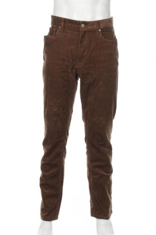 Pantaloni raiați de bărbați Polo By Ralph Lauren, Mărime L, Culoare Maro, 99% bumbac, 1% elastan, Preț 192,32 Lei
