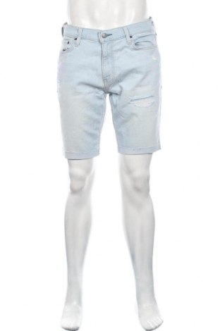 Pantaloni scurți de bărbați Hollister, Mărime L, Culoare Albastru, 95% bumbac, 5% elastan, Preț 190,29 Lei