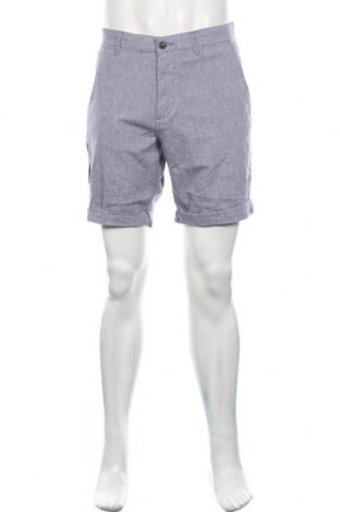 Ανδρικό κοντό παντελόνι Jack & Jones, Μέγεθος XL, Χρώμα Μπλέ, 80% βαμβάκι, 18% λινό, 2% ελαστάνη, Τιμή 23,12 €