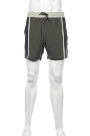 Мъжки къс панталон Oakley, Размер M, Цвят Зелен, 86% полиестер, 14% еластан, Цена 44,25 лв.