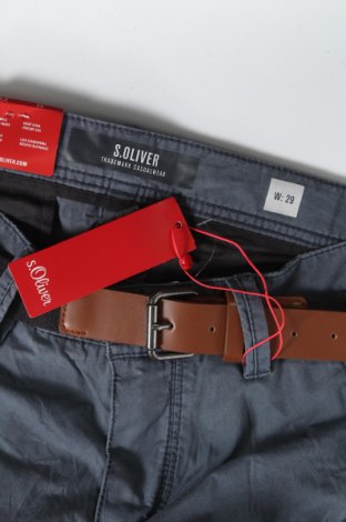 Ανδρικό κοντό παντελόνι S.Oliver, Μέγεθος S, Χρώμα Γκρί, Βαμβάκι, Τιμή 34,41 €