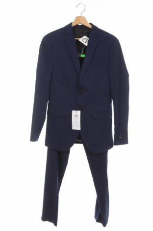 Costum de bărbați Jack & Jones, Mărime S, Culoare Albastru, 78% poliester, 17% viscoză, 5% elastan, Preț 332,73 Lei