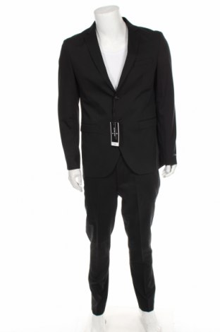 Мъжки костюм Premium By Jack & Jones, Размер L, Цвят Черен, 78% полиестер, 17% вискоза, 5% еластан, Цена 187,85 лв.