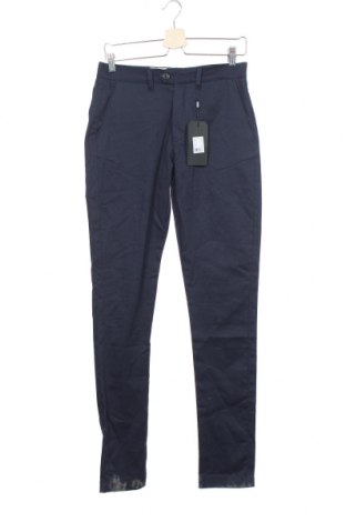 Pantaloni de bărbați ! Solid, Mărime S, Culoare Albastru, 97% bumbac, 3% elastan, Preț 190,29 Lei