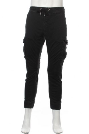 Pantaloni de bărbați Alpha Industries, Mărime L, Culoare Negru, 98% bumbac, 2% elastan, Preț 412,17 Lei