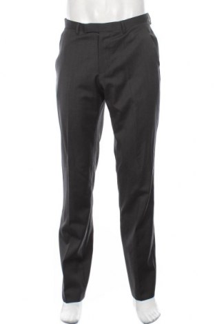 Ανδρικό παντελόνι BOSS, Μέγεθος M, Χρώμα Γκρί, Μαλλί, Τιμή 72,74 €