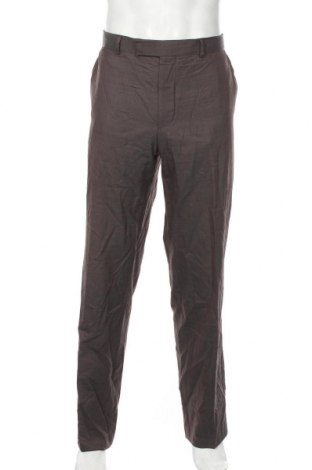 Pantaloni de bărbați Hugo Boss, Mărime XL, Culoare Maro, Lână, Preț 371,37 Lei