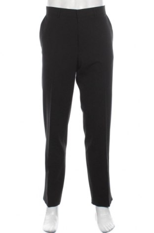 Pantaloni de bărbați Hugo Boss, Mărime M, Culoare Negru, 98% lână, 2% elastan, Preț 414,47 Lei