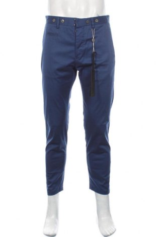 Pantaloni de bărbați Messagerie, Mărime M, Culoare Albastru, 98% bumbac, 2% elastan, Preț 734,54 Lei