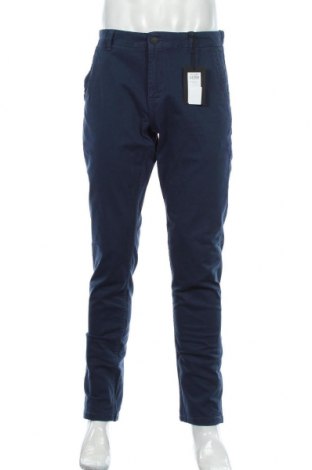 Pantaloni de bărbați Only & Sons, Mărime L, Culoare Albastru, 98% bumbac, 2% elastan, Preț 223,68 Lei