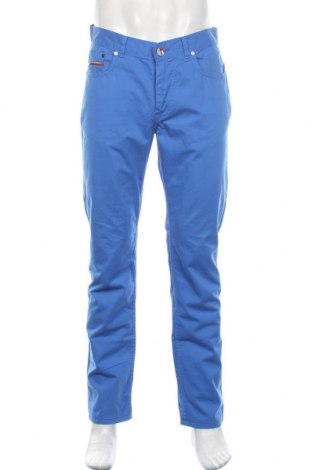 Pantaloni de bărbați Tommy Hilfiger, Mărime L, Culoare Albastru, Bumbac, Preț 134,87 Lei