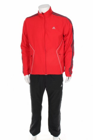 Мъжки спортен комплект Adidas, Размер M, Цвят Червен, Полиестер, Цена 52,00 лв.