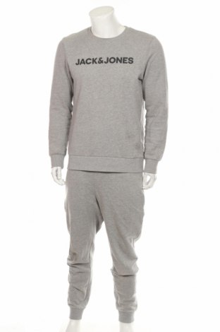 Мъжки спортен комплект Jack & Jones, Размер L, Цвят Сив, 85% памук, 15% вискоза, Цена 67,10 лв.