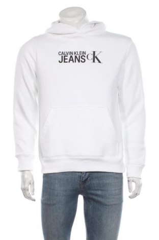 Męska bluza Calvin Klein Jeans, Rozmiar M, Kolor Biały, 50% bawełna, 50% poliester, Cena 379,43 zł