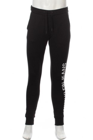 Мъжко спортно долнище Calvin Klein Jeans, Размер S, Цвят Черен, Памук, Цена 125,30 лв.
