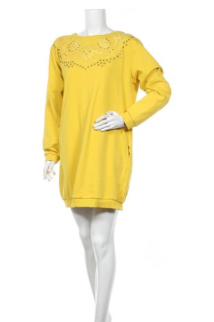 Sukienka Desigual, Rozmiar XL, Kolor Żółty, 80% bawełna, 20% poliester, Cena 377,83 zł