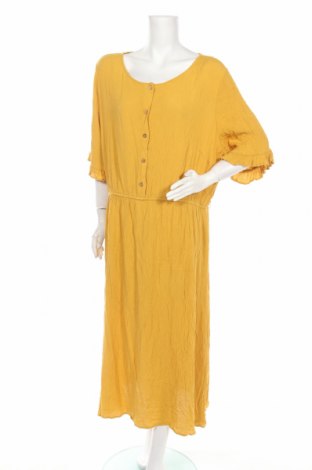Φόρεμα Only Carmakoma, Μέγεθος XXL, Χρώμα Κίτρινο, Βισκόζη, Τιμή 24,79 €