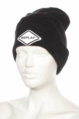 Καπέλο Replay, Χρώμα Μαύρο, 50% βαμβάκι, 50%ακρυλικό, Τιμή 21,65 €