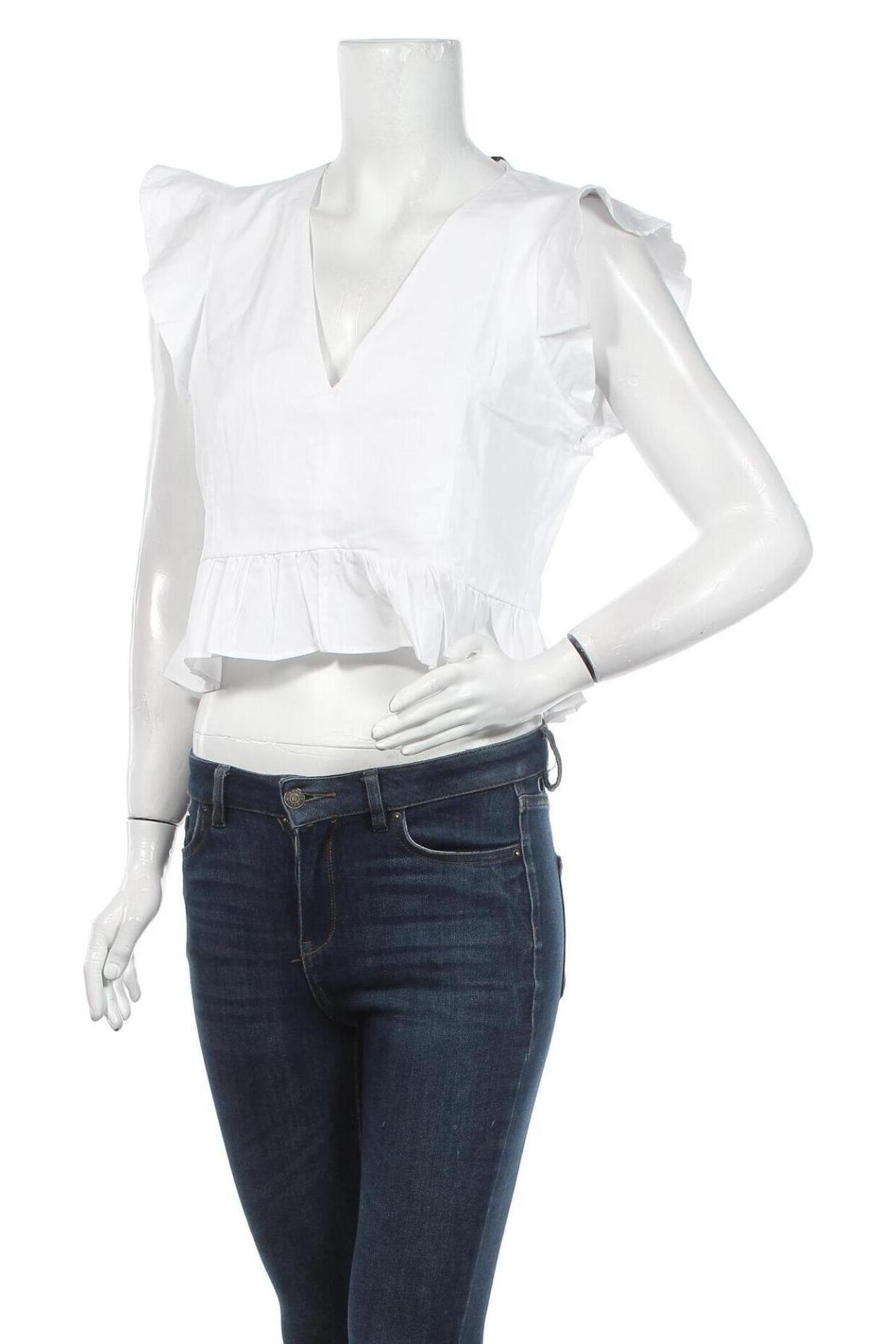 Дамска блуза About You, Размер M, Цвят Бял, 100% памук, Цена 36,75 лв.