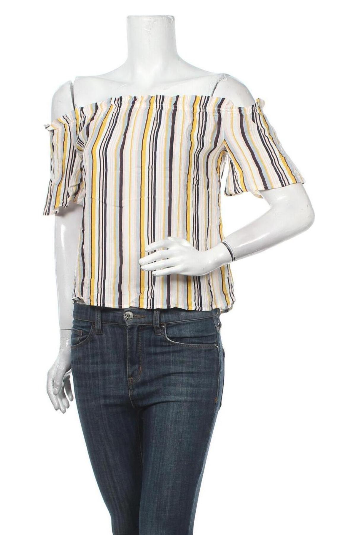Дамска блуза Clockhouse, Размер XS, Цвят Многоцветен, Цена 27,30 лв.
