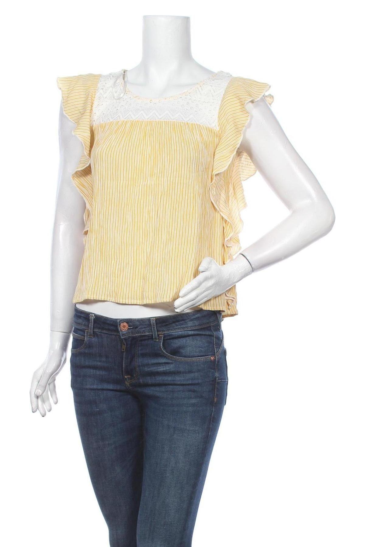 Γυναικεία μπλούζα Clockhouse, Μέγεθος XS, Χρώμα Κίτρινο, Βισκόζη, Τιμή 8,44 €