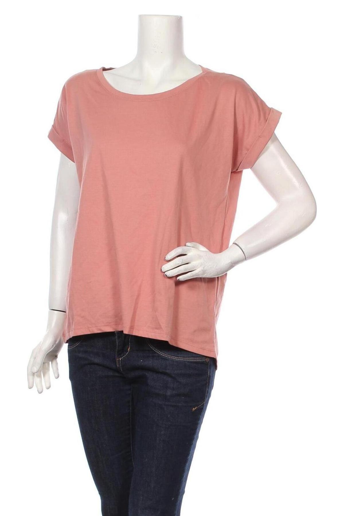 Γυναικεία μπλούζα Vila, Μέγεθος L, Χρώμα Ρόζ , 50% βαμβάκι, 50% πολυεστέρας, Τιμή 9,60 €