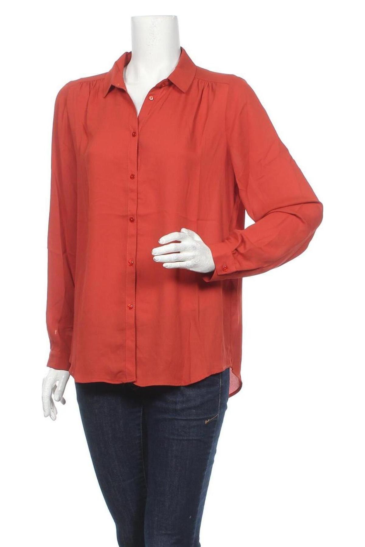 Γυναικείο πουκάμισο Vila, Μέγεθος M, Χρώμα Πορτοκαλί, 100% πολυεστέρας, Τιμή 13,52 €