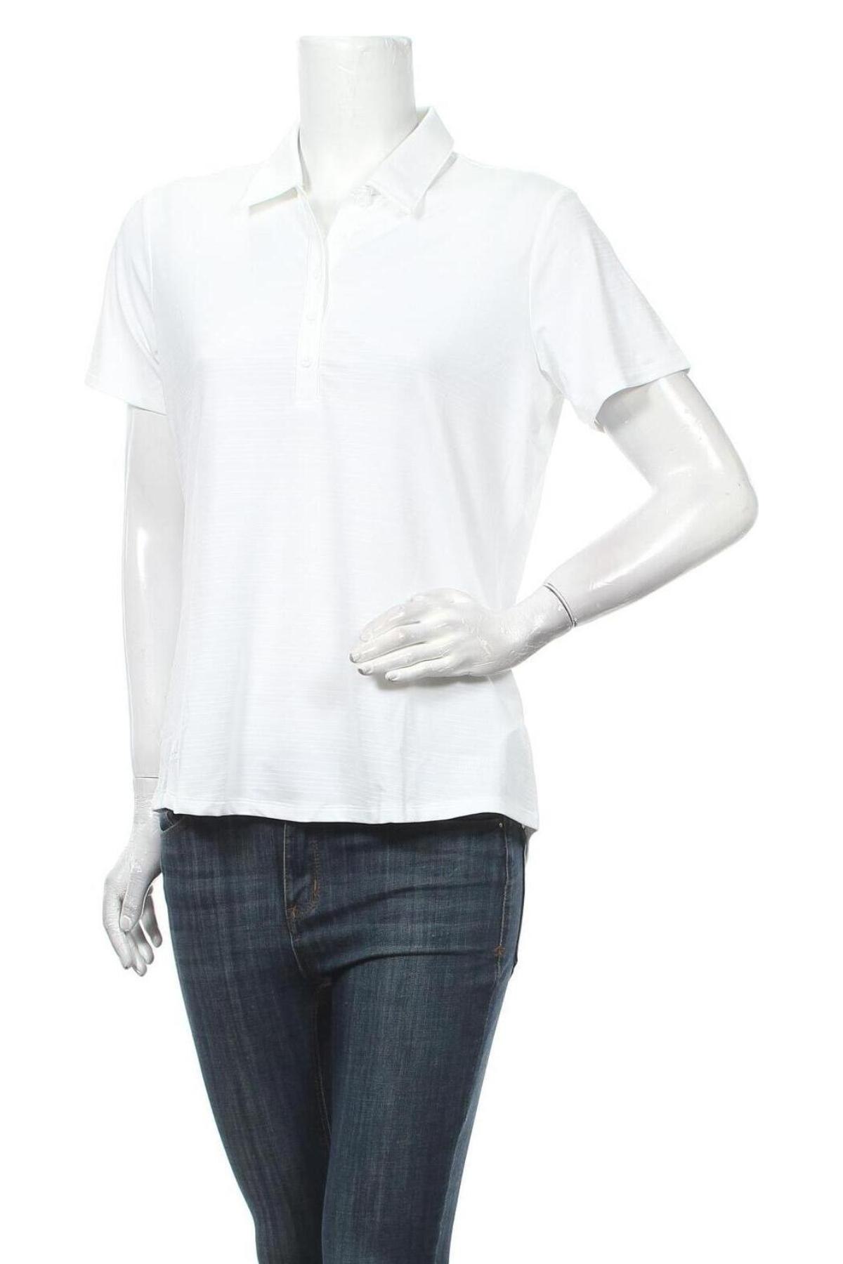 Γυναικείο t-shirt Adidas, Μέγεθος L, Χρώμα Λευκό, 89% πολυεστέρας, 11% ελαστάνη, Τιμή 26,68 €