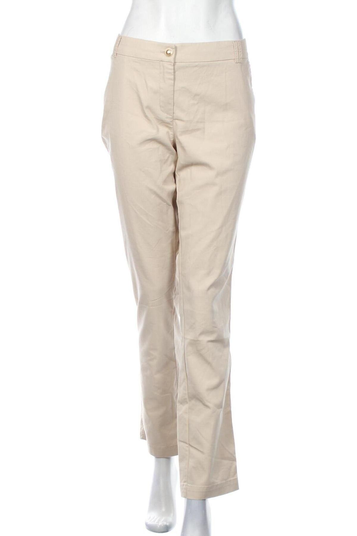 Γυναικείο παντελόνι Zero, Μέγεθος XL, Χρώμα  Μπέζ, 70% βαμβάκι, 30% άλλα υφάσματα, Τιμή 21,50 €
