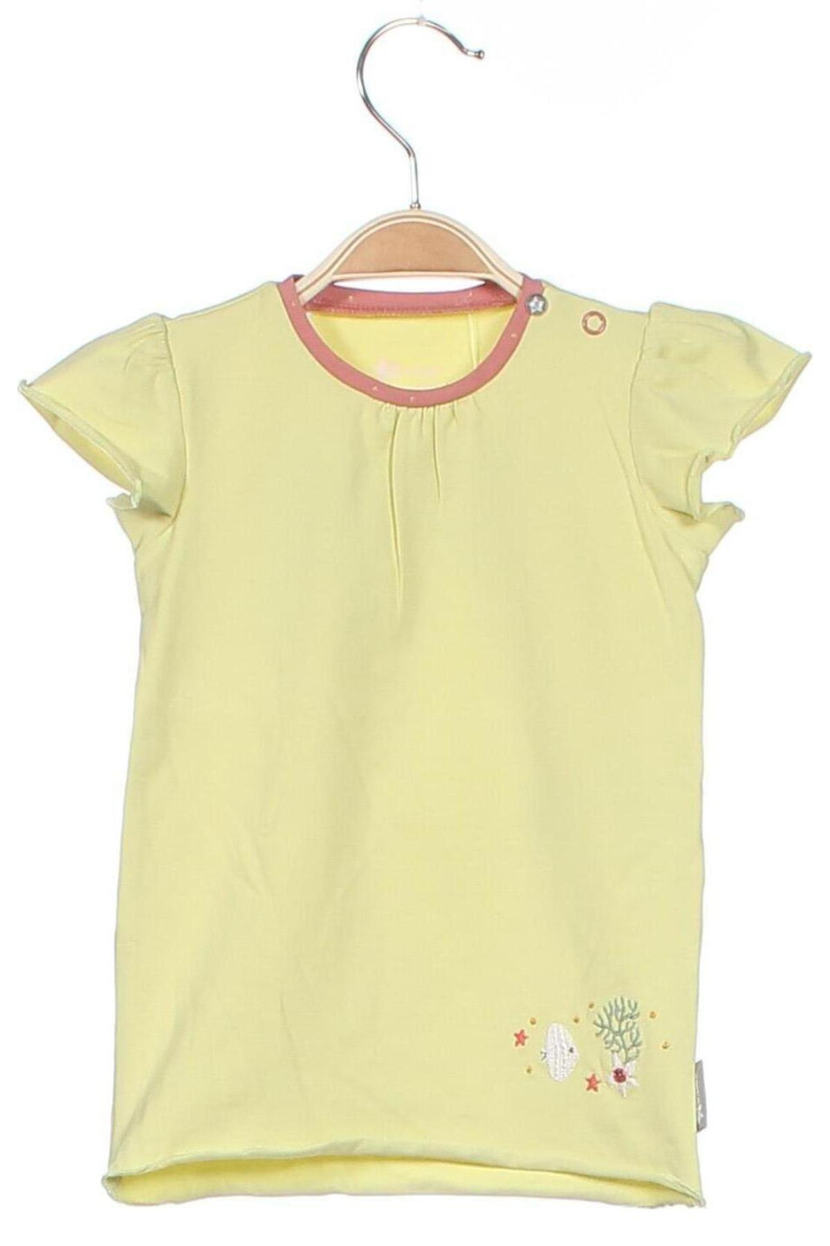 Детска блуза Sterntaler, Размер 3-6m/ 62-68 см, Цвят Зелен, 95% памук, 5% еластан, Цена 14,82 лв.