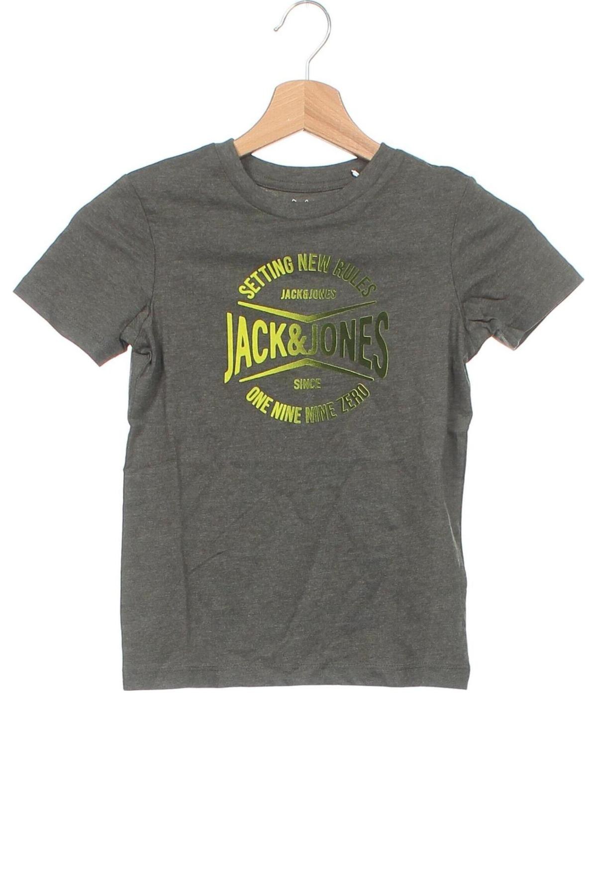 Детска тениска Jack & Jones, Размер 7-8y/ 128-134 см, Цвят Зелен, 60% памук, 40% полиестер, Цена 14,82 лв.