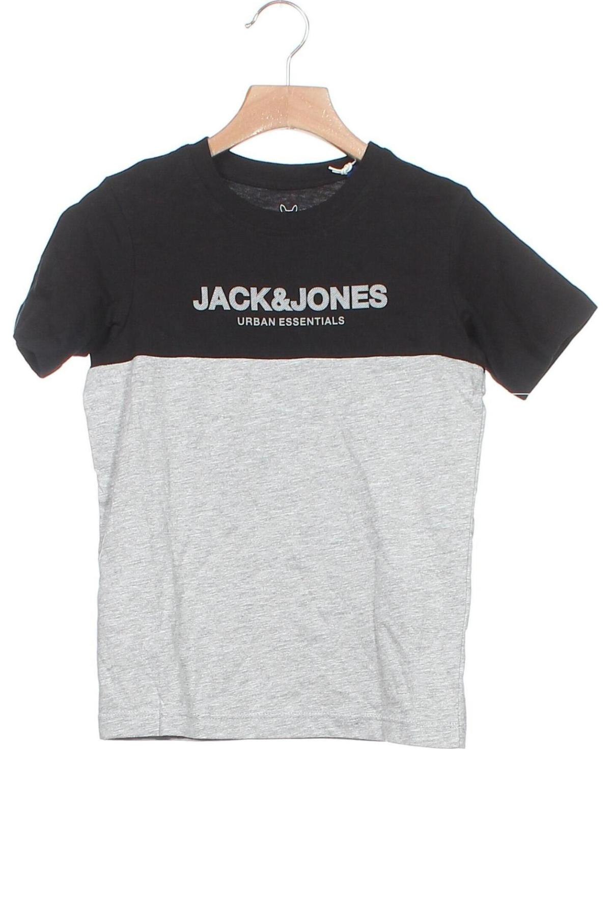 Детска тениска Jack & Jones, Размер 7-8y/ 128-134 см, Цвят Сив, Памук, Цена 29,25 лв.