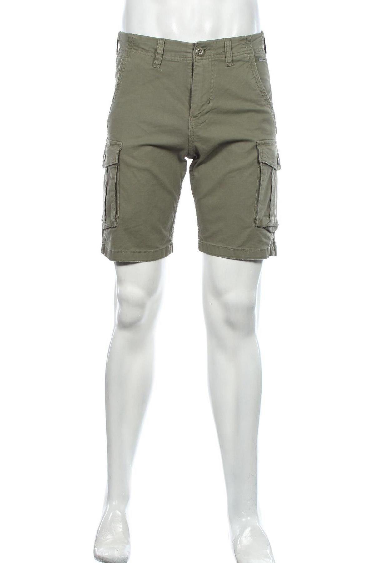 Ανδρικό κοντό παντελόνι Jack & Jones, Μέγεθος S, Χρώμα Πράσινο, 98% βαμβάκι, 2% ελαστάνη, Τιμή 11,74 €