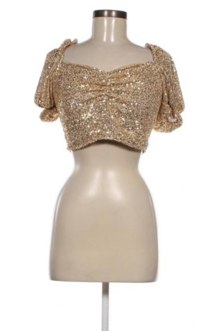 Дамска блуза Miss Selfridge, Размер M, Цвят Златист, Цена 34,80 лв.