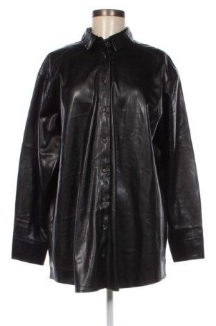 Γυναικείο δερμάτινο πουκάμισο Ms Mode, Μέγεθος XL, Χρώμα Μαύρο, Τιμή 19,79 €