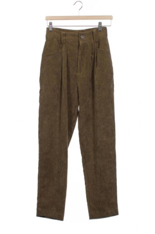 Дамски джинси Gina Tricot, Размер XS, Цвят Зелен, Цена 24,00 лв.