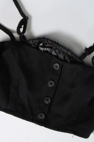 Γυναικείο αμάνικο μπλουζάκι Nasty Gal, Μέγεθος XXS, Χρώμα Μαύρο, Τιμή 18,04 €