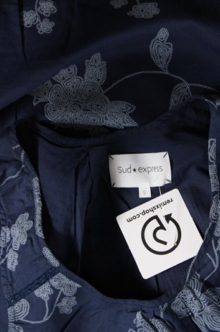 Γυναικείο αμάνικο μπλουζάκι Sud Express, Μέγεθος S, Χρώμα Μπλέ, Τιμή 16,70 €