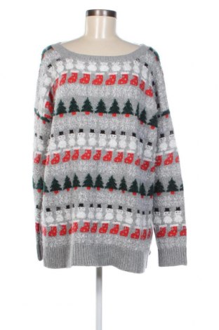 Γυναικείο πουλόβερ Ms Mode, Μέγεθος XL, Χρώμα Γκρί, Τιμή 23,51 €
