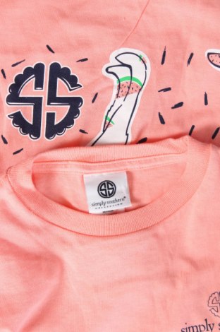 Детска тениска Simply Southern, Размер 15-18y/ 170-176 см, Цвят Розов, Цена 34,00 лв.