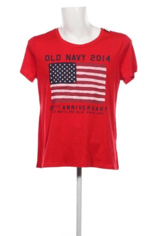 Мъжка тениска Old Navy, Размер XL, Цвят Червен, Цена 35,00 лв.