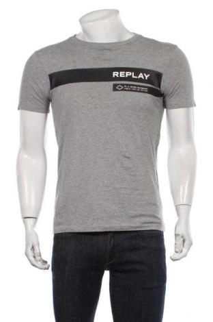 Ανδρικό t-shirt Replay, Μέγεθος S, Χρώμα Γκρί, Τιμή 17,94 €