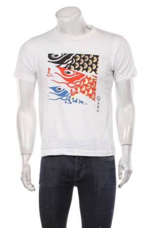 Ανδρικό t-shirt Uniqlo, Μέγεθος M, Χρώμα Λευκό, Τιμή 8,66 €